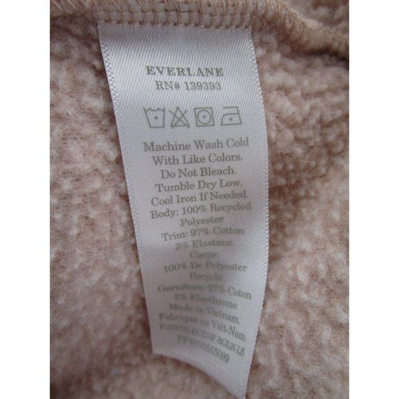 Everlane Sweater Medium ReNew Fleece Pullover Preppy Breathable - Picture 9 of 10